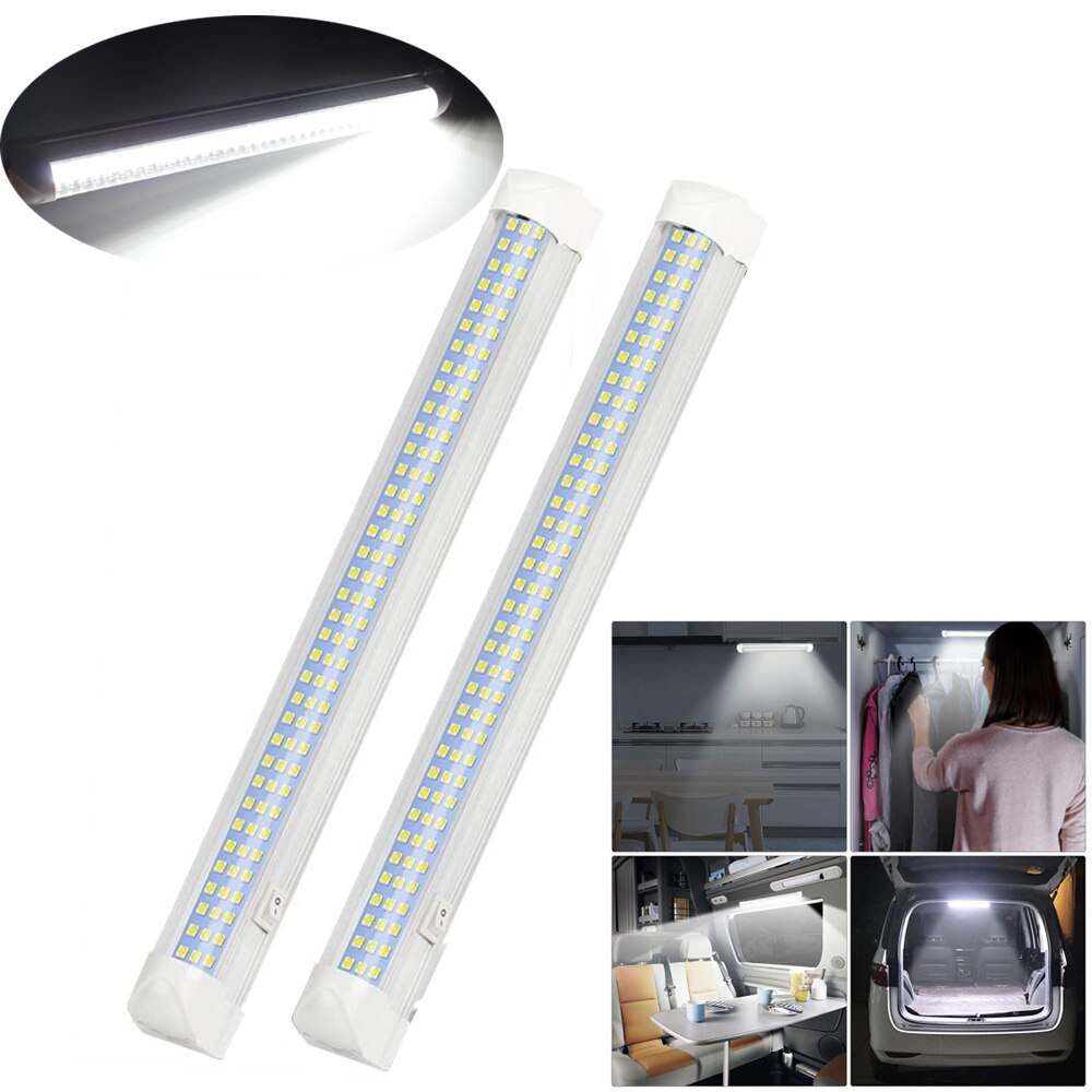 2PCS LED 12v Motorhome LED Ceiling Light Van RV Cargo Boat Cabinet Enclosed Trailer Lights LED 12v Camper Caravan Lights