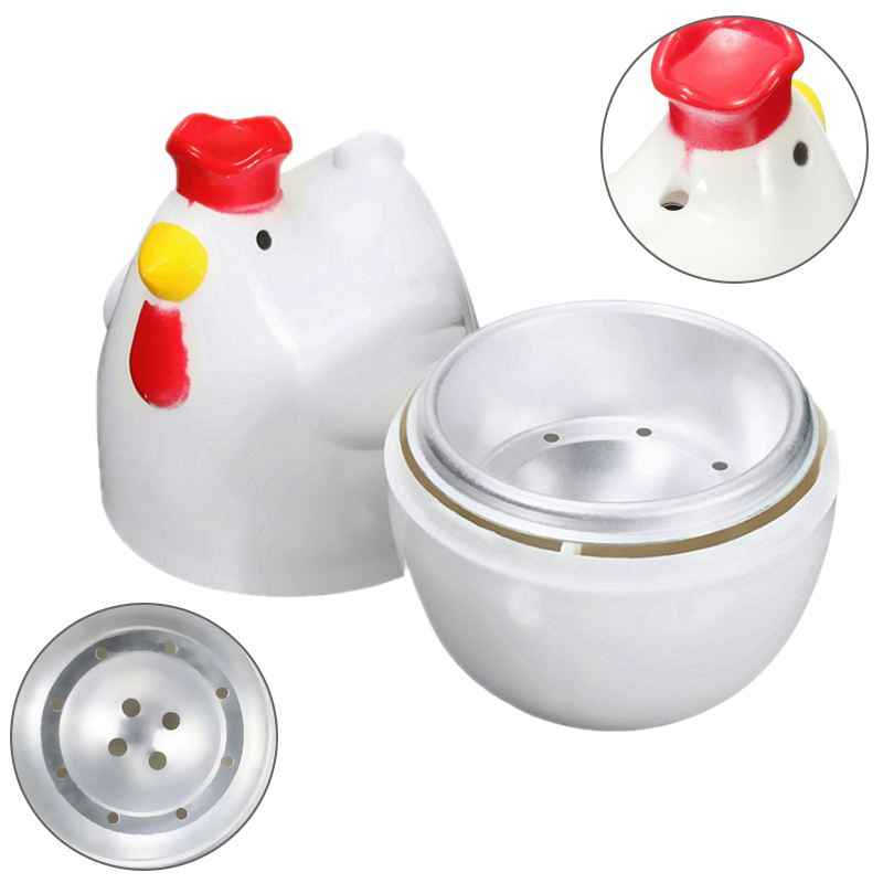 Chica-en forma de 1 huevo vapor mortero microondas hervidor de huevos de cocina herramientas de cocina gadgets Accesorios para herramientas: Default Title
