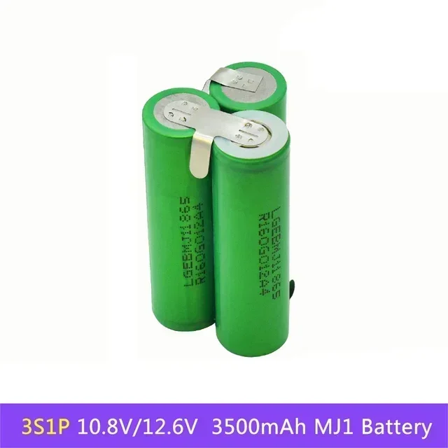 Batterie de rechange MJ1, 18650 mAh, 20 A, 3S, 4S, 5S, 6S, 8S, 3500 V, 7.4V, 12.6V, 18V, 14.8V, 25.2V, 29.6V: GRIS