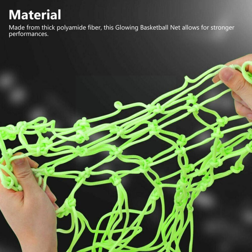 Luminous 18*19cm nylon thread basketball mesh net basketball supplies net outdoor sport net standard basketball  f2 e 7
