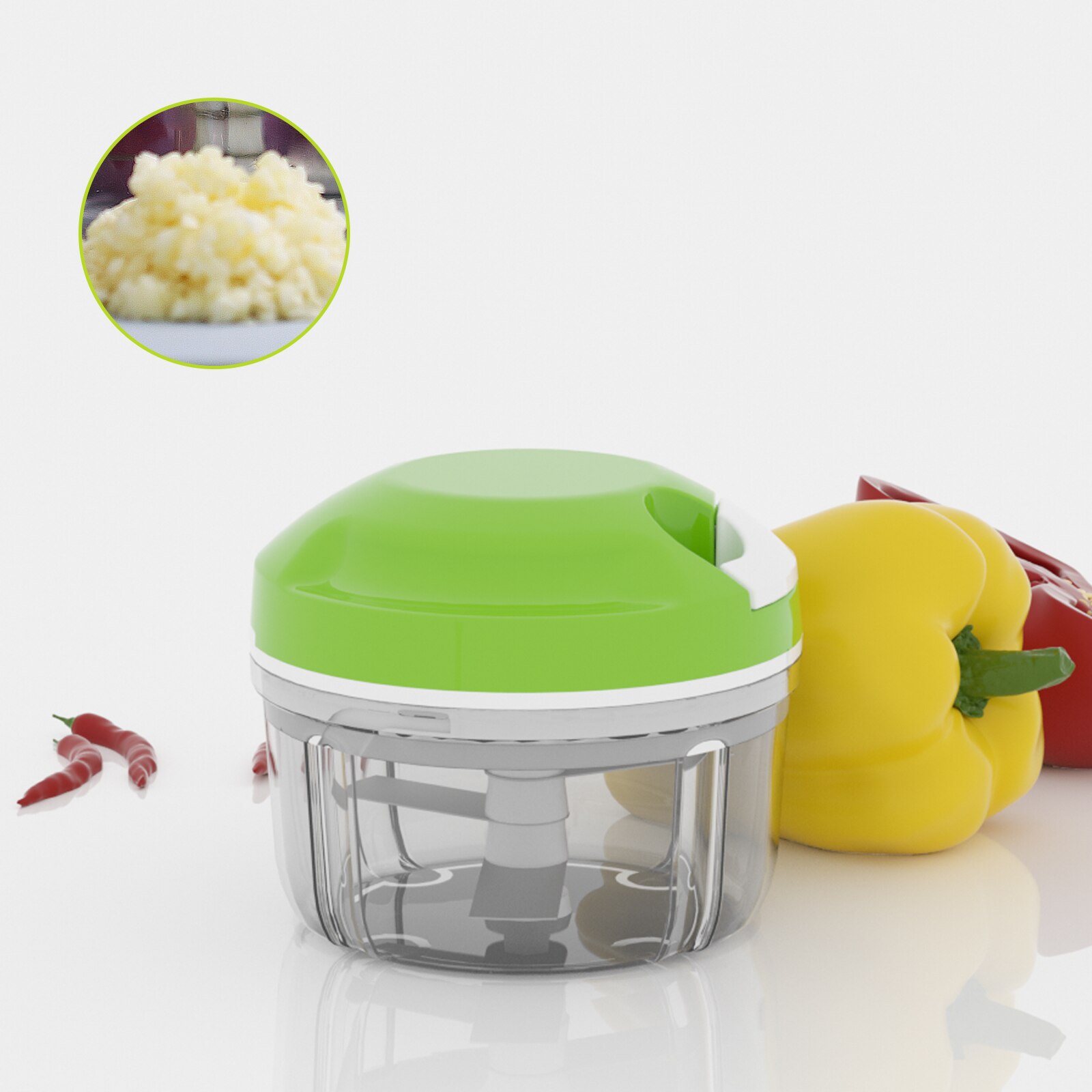 300ML Hand Blender Manual Meat Grinder Hand-power Food Chopper Mincer Mixer Blender to Chop Meat Fruit Vegetable Nuts Shredders