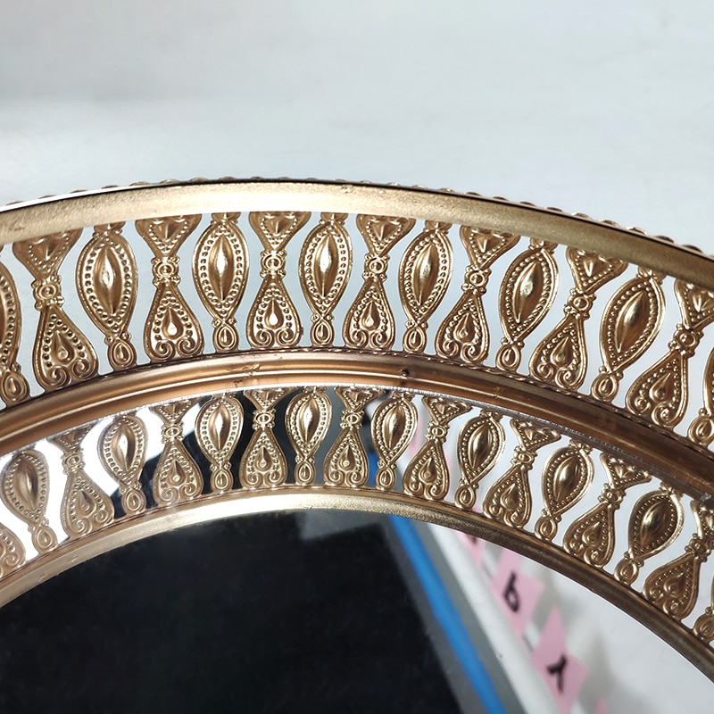 1pc metal bryllupskage stativ dekoration fest spejl bakke dessert galvanisk guld cupcake bord hjemme display værktøjer