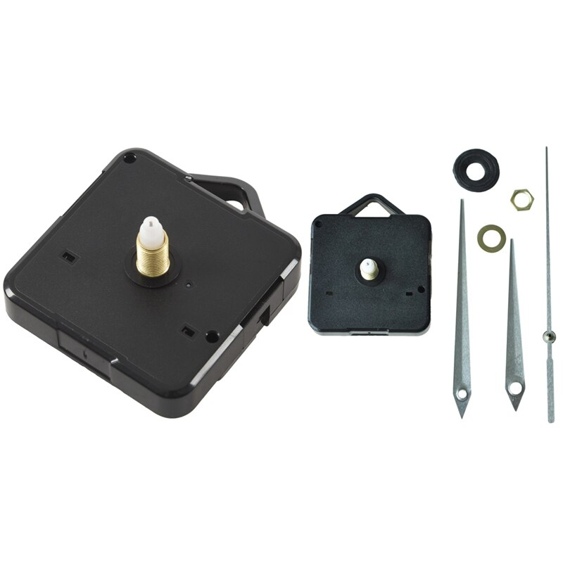 Quartz Clock Movement Mechanism Repair Parts Kit &amp;amp; Clock Movement Mechanism With Black Hour Minute Second