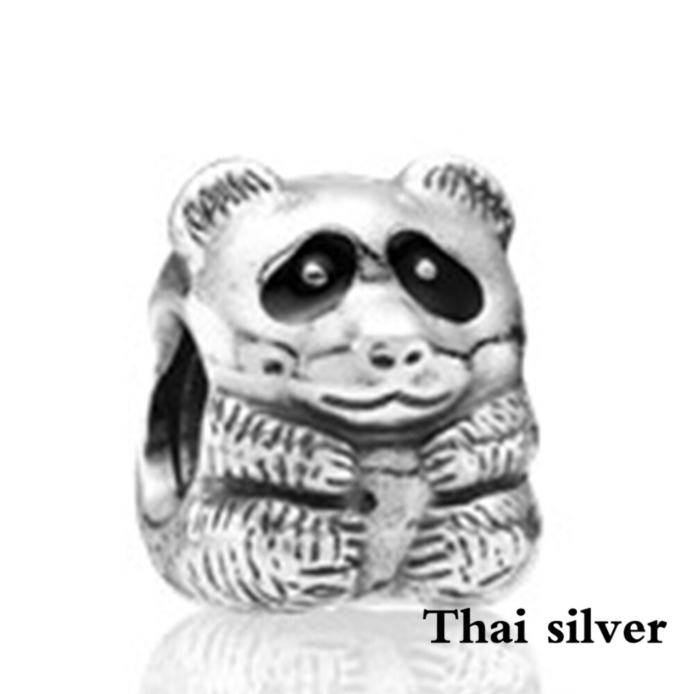 2019 new Thai Argento Retro Serpente Frog Hedgehog Angelo Auto Regalo Torta Panda In Rilievo Collezione di Fascino Originale Stile In Edizione Limitata: Rosso
