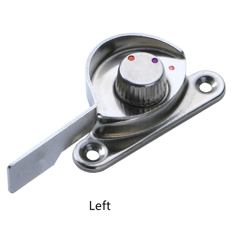 Stainless steel window lock insurance anti-theft aluminum alloy window crescent lock plastic sliding door translation window loc: Bronze