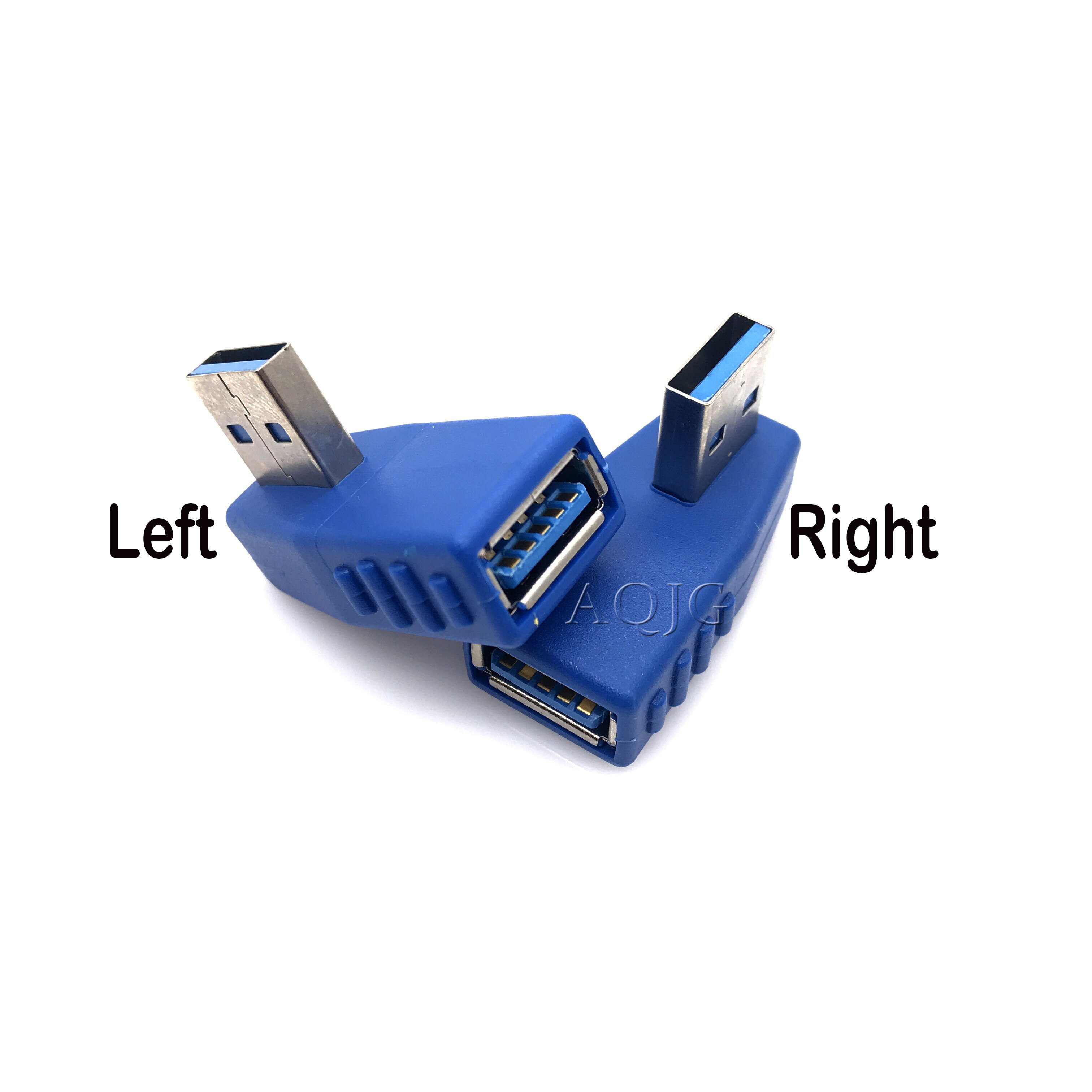 Usb 3.0 Stecker Rechts + Links winkel 90 grad Konverter USB 3.0 Typ A Stecker auf Buchse stecker Adapter Konverter AQJG