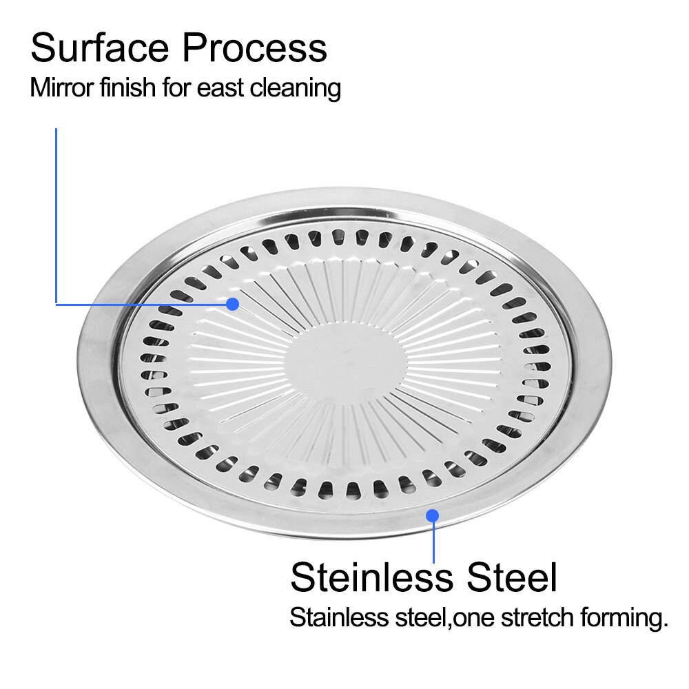 Electric Stove Baking Tray BBQ Grill Barbecue Tools Household Non-Stick Gas Stove Plate Smokeless Barbecue Grill Pan
