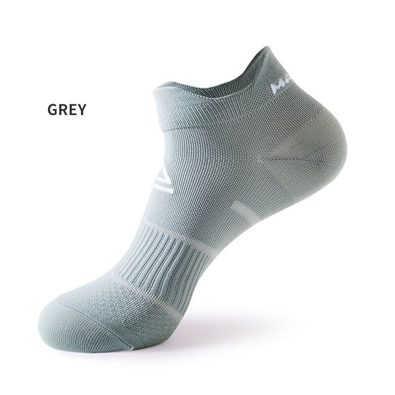 Sondr damen herren Sport-knöchelsocken, weich, für draussen-aktivitäzehn wie Basketball, radfahren, laufen, fußBall, atmungsaktiv, leuchtende farben, unsichtbar, reisesocken: Grau / Frauen  eu 34-39