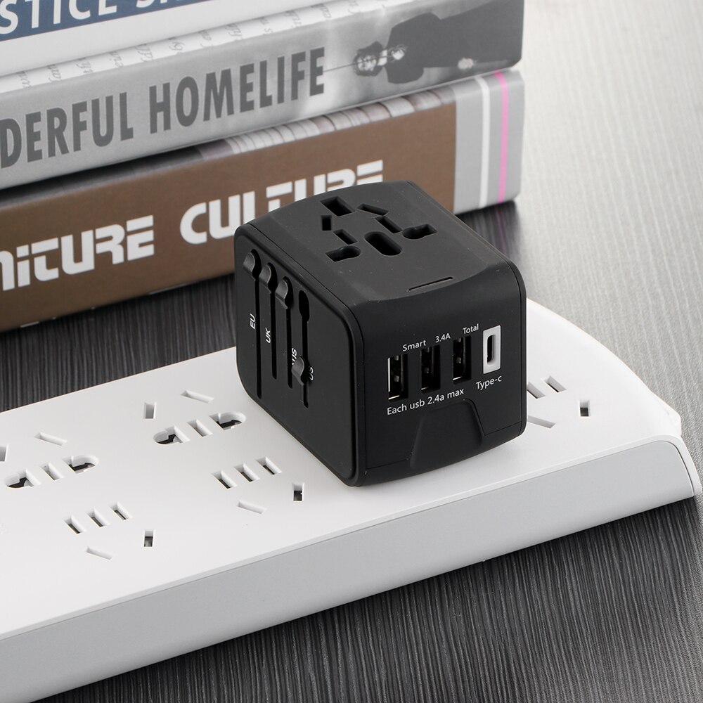 Universal Travel Charger Adapter, Can Travel With EU US UK AU Plug. Universal Travel Power Charger Socket