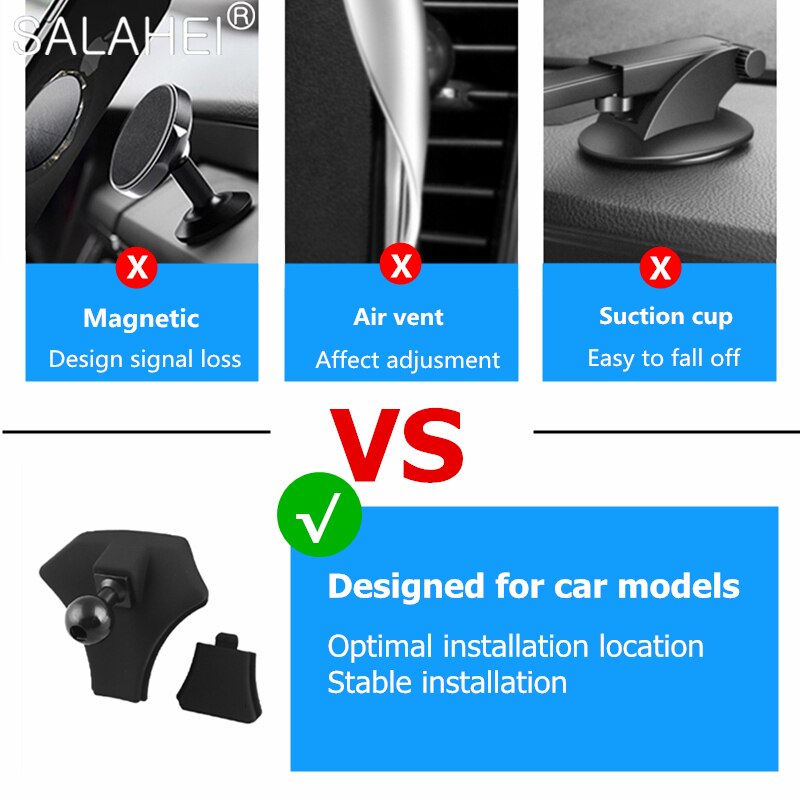 Luxe auto mobiele telefoonhouder voor toyota camry linksgestuurde auto auto dashboard montage telefoonhouder clip accessoires