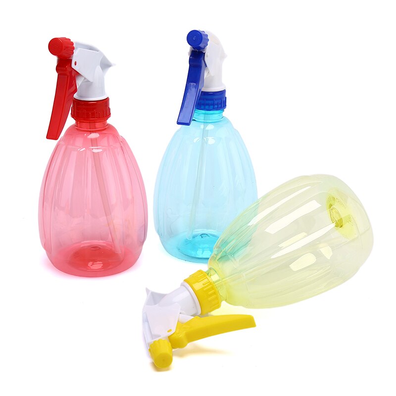 500ml genomskinlig plast tom sprayflaska handtryck spray vattenkokare