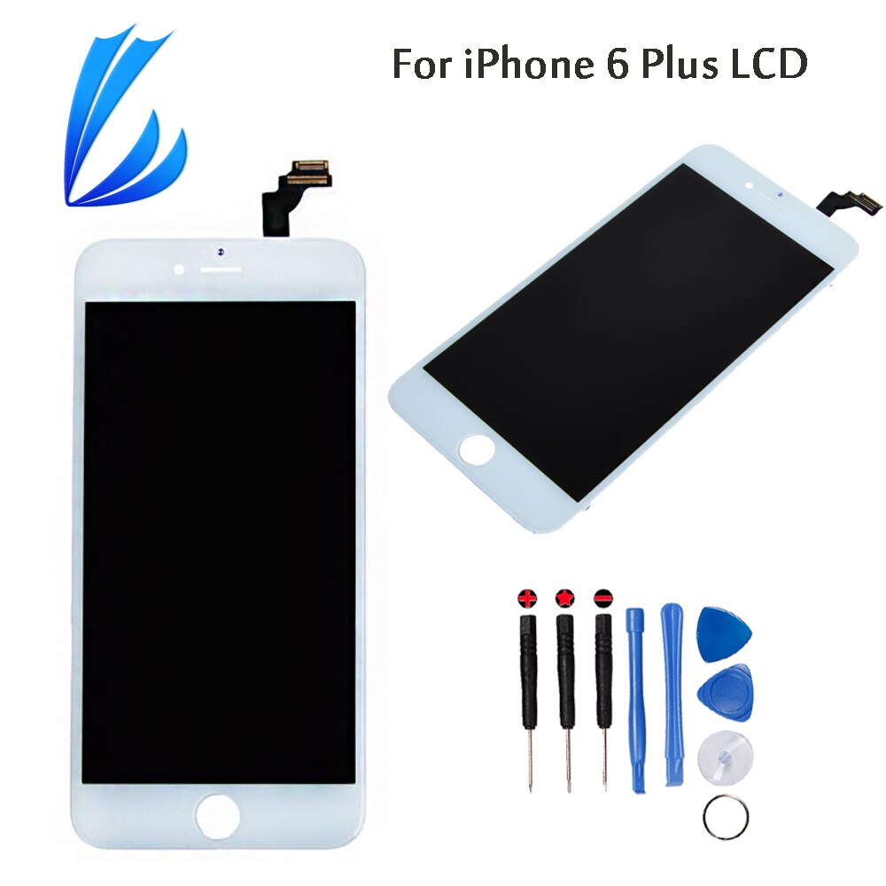 LL HANDELAAR Mobiele Telefoon Onderdelen Vervanging Voor iPhone 6 Plus Touch Screen 5.5 ''LCD Beeldscherm Digitizer Geen Dode pixel + Gereedschap