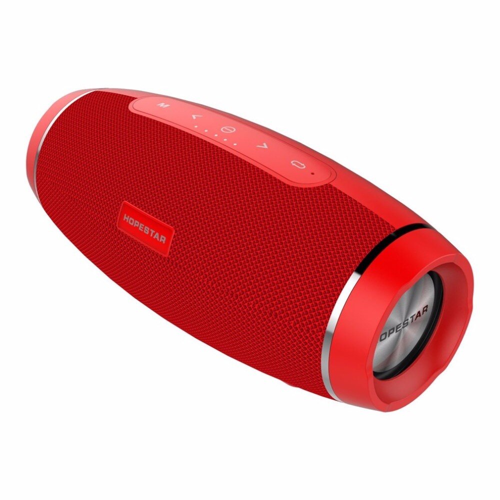 Draadloze Bluetooth Speaker Waterdicht Muziek Subwoofer altavoces Bluetooth Met Mic USB TF Card FM Sound Box: Rood