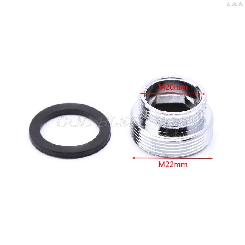 Solid Metal Adaptor Outside Thread Water Saving Kitchen Faucet Tap Aerator Connector Kitchen Faucet Adapter Water Purifier: 20