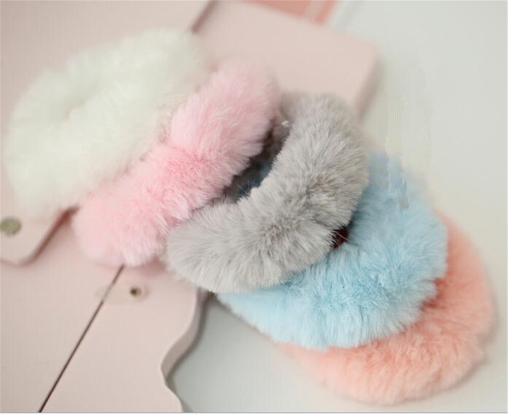 1 Uds., lindas bolas de pompón de pelo Harajuku, bandas de goma elástica para el pelo, accesorio Lolita B1302