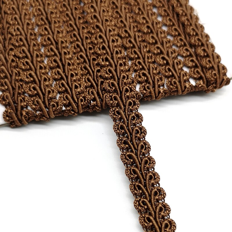 Cinta para ajuste de encaje de 2 yardas, ciempiés trenzado, accesorios de costura para manualidades, decoración de boda, encaje curvo de tela: Naranja