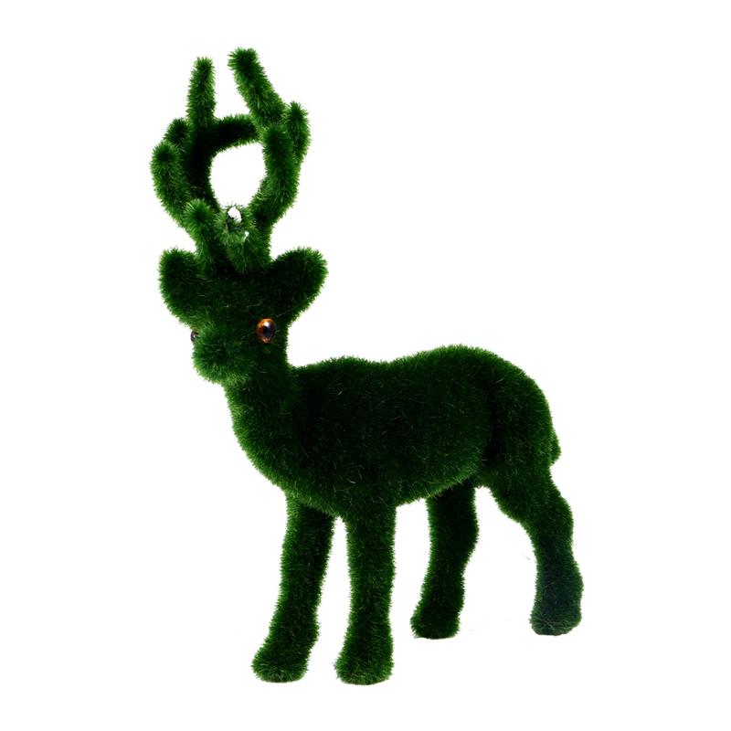 1Pc Herten Beeldje Kleine Diy Xmas Mooie Landschap Kerst Miniatuur Herten Standbeeld Ornament Decoratie Figuur Herten Speelgoed Voor Tuin