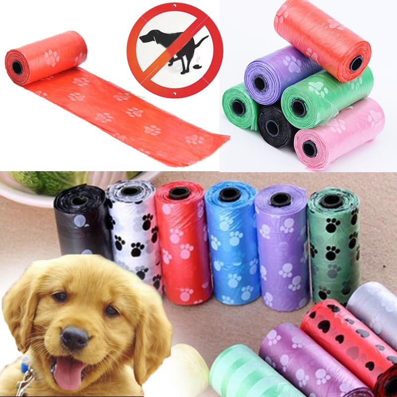 Soppåsar hundar plastpåse hem & boende husdjur 1 rull hund bajs scooper 15 st/påse 15 st/påse 15 st/påse kattprylar förråd