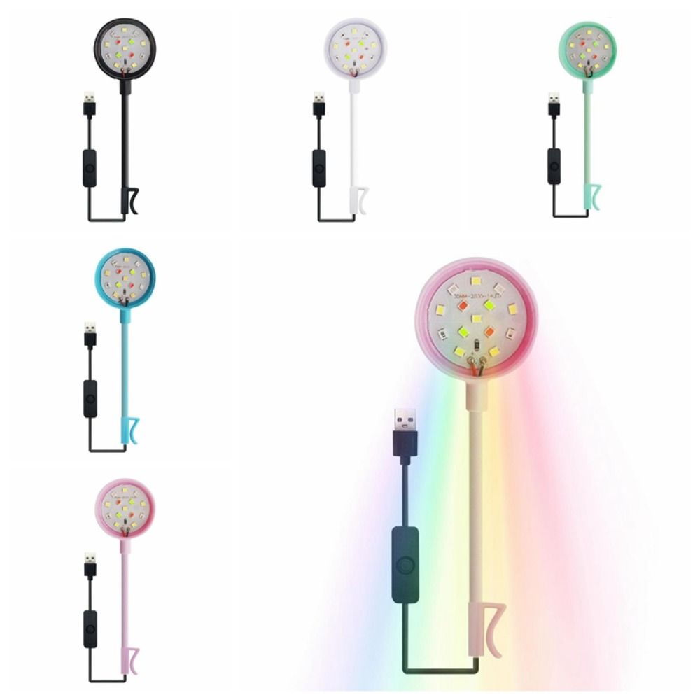 LED-aquariumlamp USB-stekker met clip Aquariumplantenlicht Energiebesparende gekleurde lichten Aquariumlamp Schildpadtank