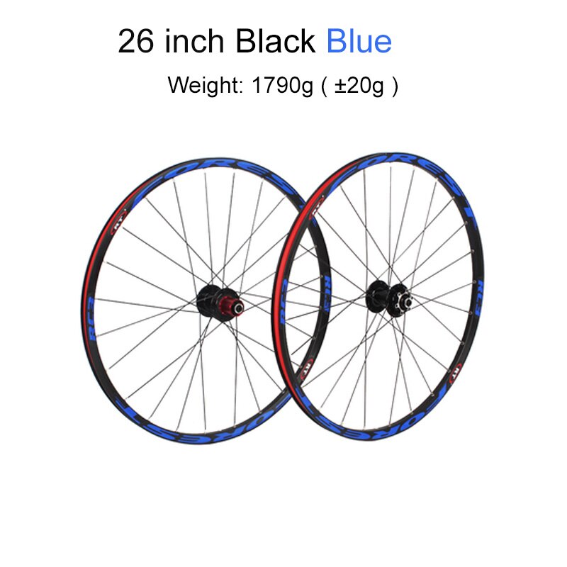 Mountainbike Mtb Cross Country Fietsen Wheel Hub Fietsonderdelen 26 27.5 Inch RC3 Peilin Dragende Aluminium Fiets: 26 inch Black blue