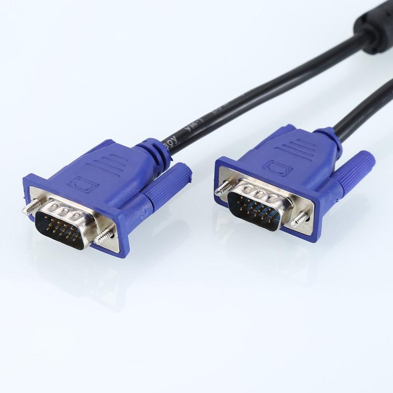 VGA To VGA Cable Adapter Male To Male Connector HD15 Changer Convertor For Laptop PC SVGA Coupler Adaptor Plug And Play