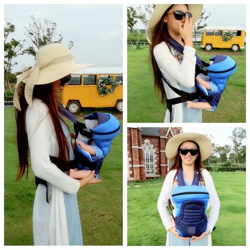 Babydelight-Bolsa de canguro para bebé, mochila portabebés, canguro, Canguru, frontal y trasero, invierno, 360: 1608 Blue