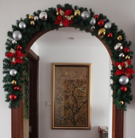 Guirlande épaisse en rotin et en pin, 1 pièce, décorations à suspendre pour la maison, décorations de noël, cheminée, Festival