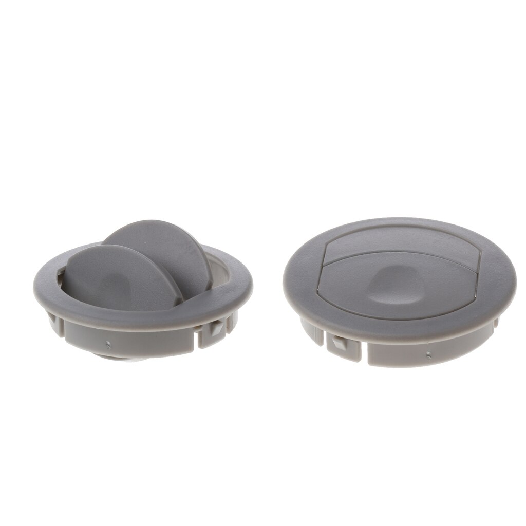 2 Pieces Universal Side Roof Round Ceiling A/C Air Conditioning Air Vent Outlet Rotating Open Close