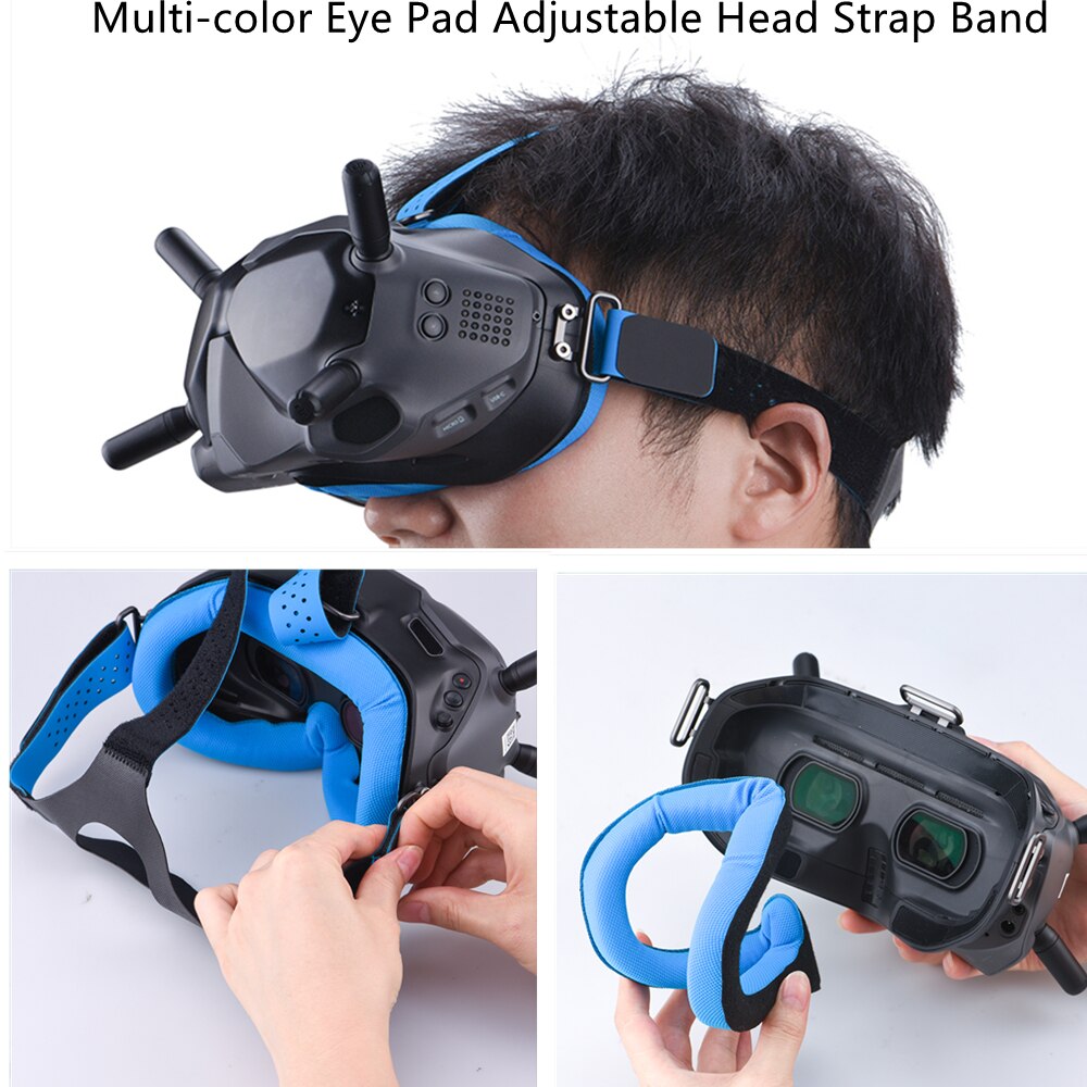 Auge Pad Einstellbare Kopfband Band für DJI FPV Combo Brille V2 Gesicht Platte Ersatz Kit für DJI FPV Drone brille Zubehör