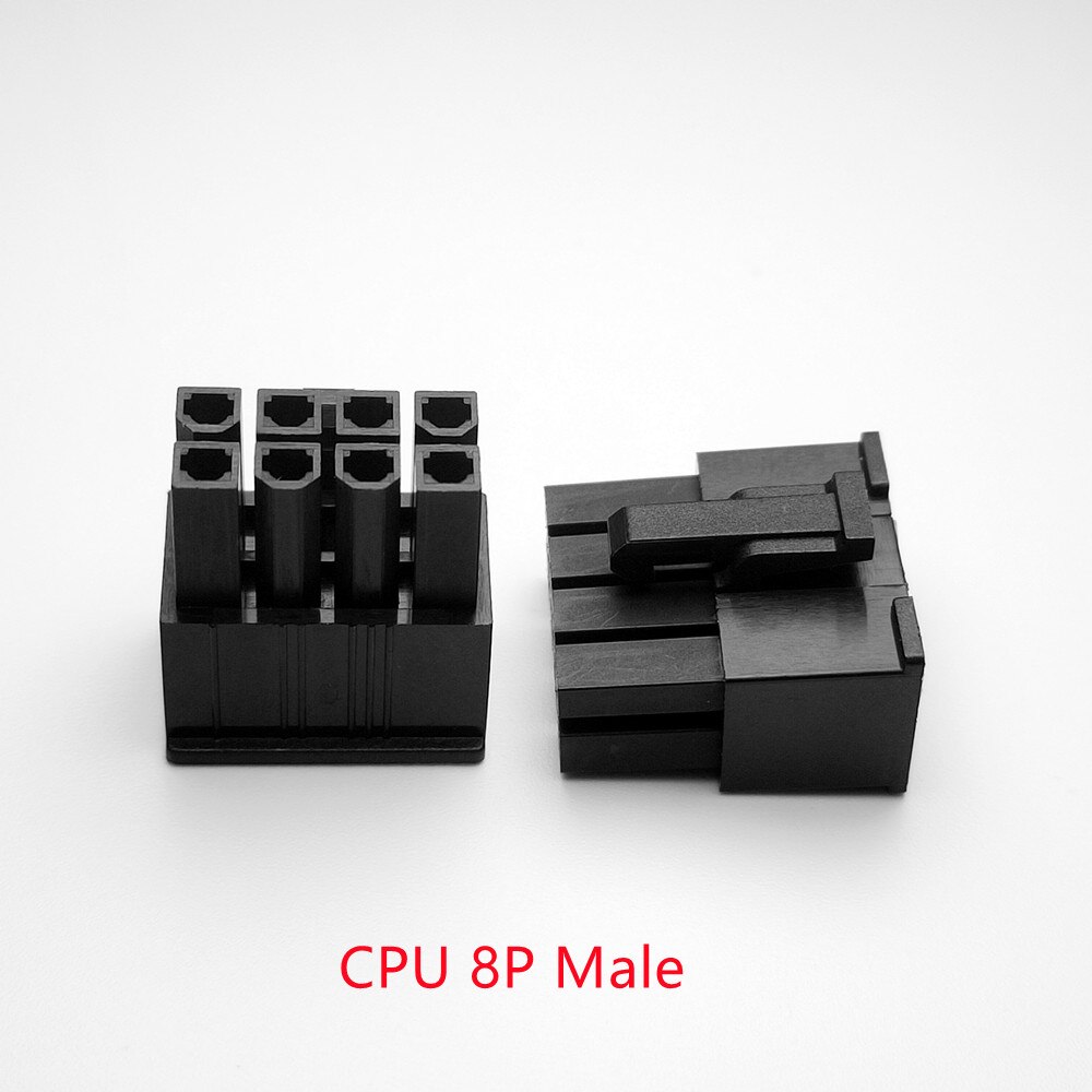 4.2mm black 8P 8PIN male for PC computer ATX CPU Power connector plastic shell Housing