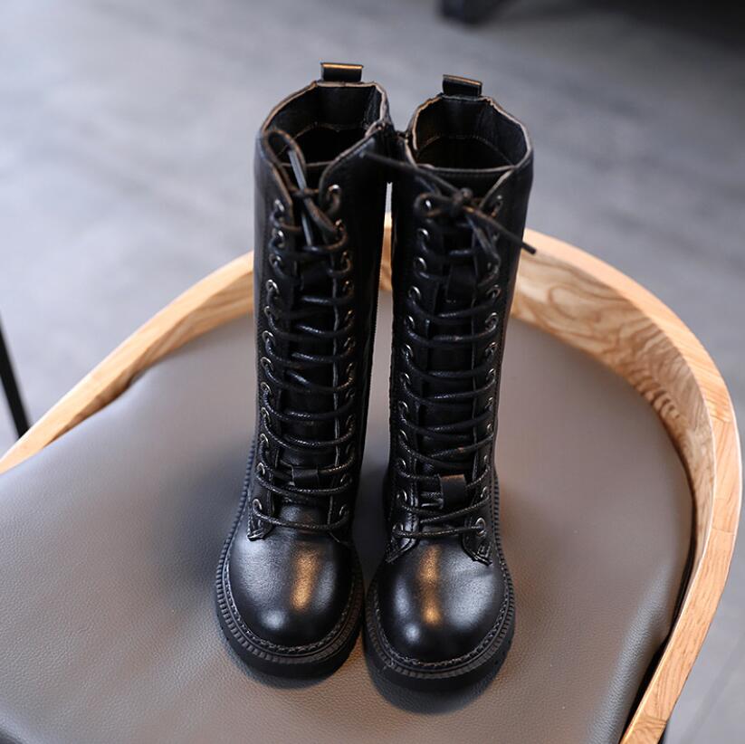 Meisjes Leren Laarzen Jongens Schoenen Herfst Winter Martin Laarzen Leer Kinderen Laarzen Mode Peuter Kinderen Laarzen Warme Snowboots