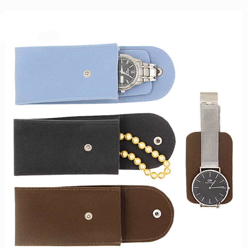 Flanellen Horloge Opbergdozen Case Zacht Horloge Zak Horloge Collectie Mechanische Horloge Organizer