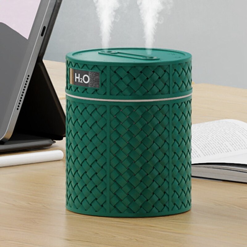 Humidificateur d&#39;air Portable USB à double buse de 600ML, diffuseur d&#39;huile essentielle et d&#39;arôme, lumière chaude pour la maison