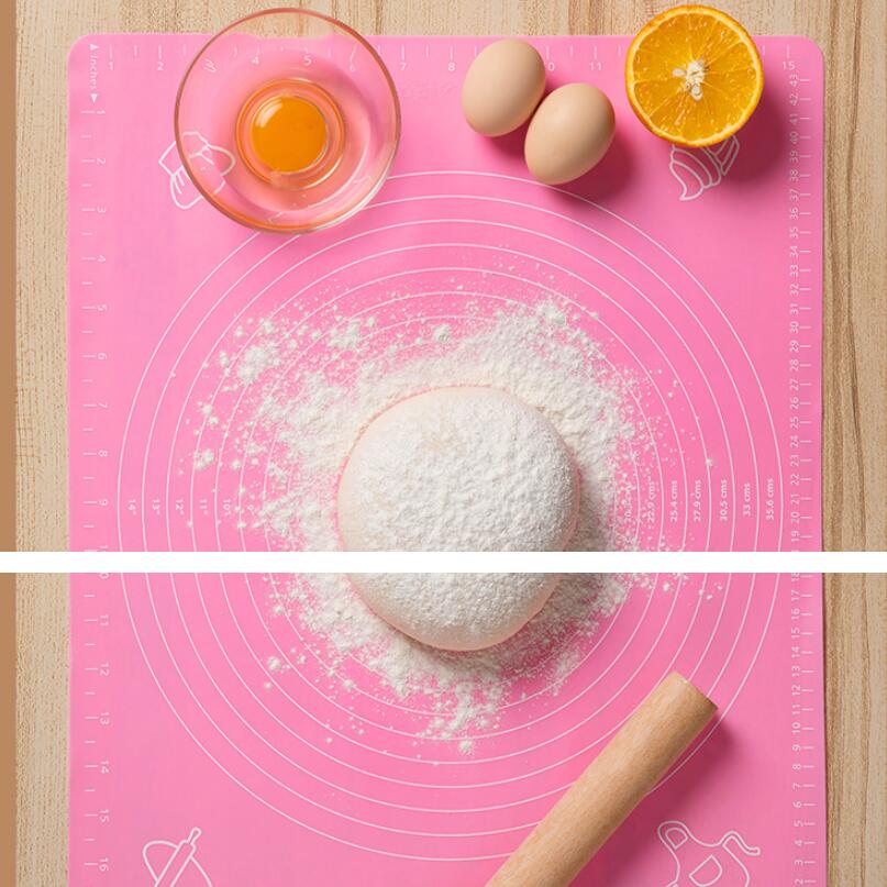 Non-Stick Silicone Thickening Mat Rolling Dough Liner Pad Pastry Cake Bakeware Paste Flour Table Sheet Kitchen tool