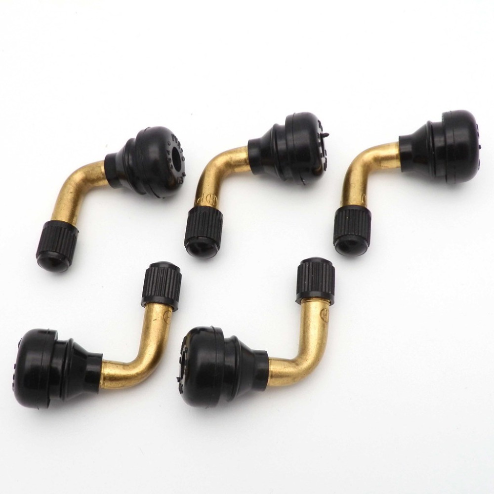 Tyre Tire Valve Stem Pocket Bike Scooter 33cc 47cc 49cc 50cc 125cc PVR70 Motorcycle Motorbike 90 Degree Angle: 5pcs