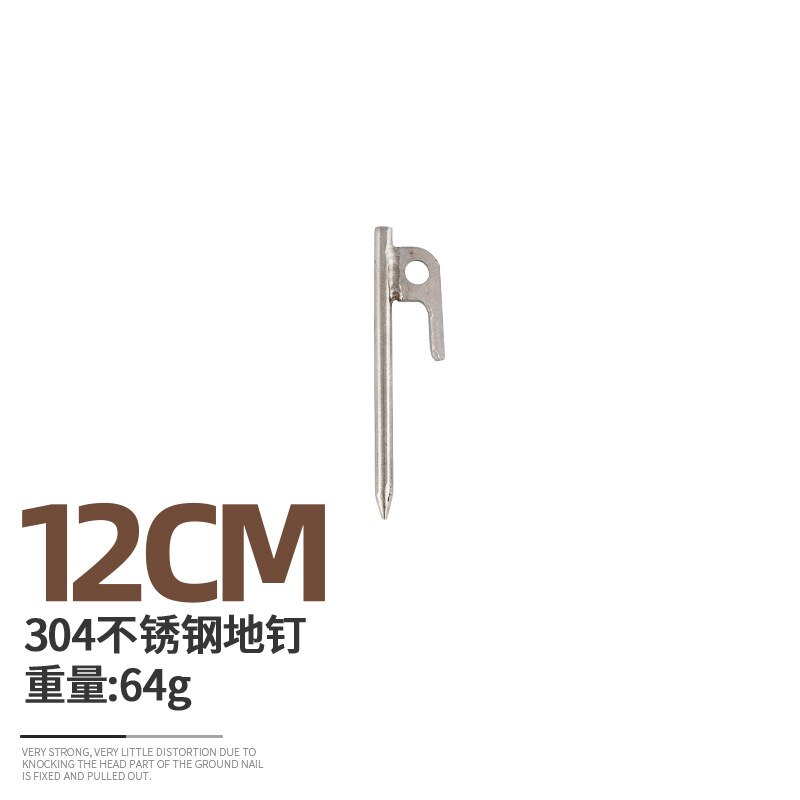 12/20/30/40cm pioli per tende chiodo per cemento esterno per accessori per tende da campeggio tutto'aperto picchetti per tende picchetti per tende da campeggio: 12 cm