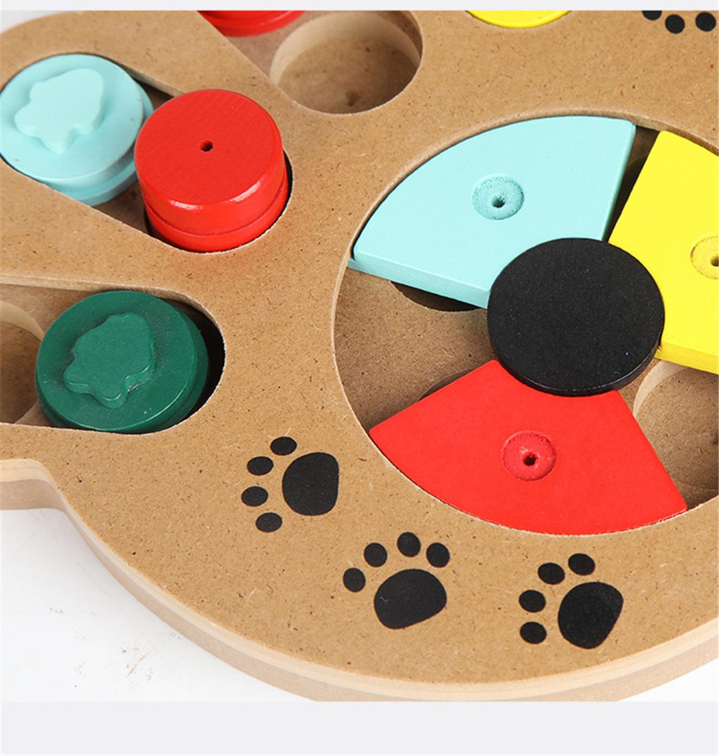 Pet Slow Eating Feeder Increase IQ Dog Interactive Puzzle Toy Puppy Food Dispenser Feeding Bowl Dogs Training Intelligence Toys