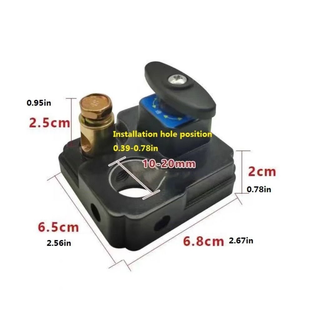 12V/24V Car Battery Disconnect Switch Disconnect Isolator Quick Cut-off Power Cutoff Switch Battery Terminal Metal