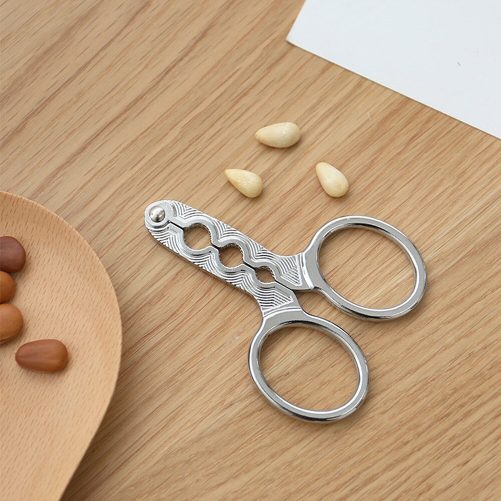 Melon Seed Plier Scissor Nut Cracker Kitchen Tools Stainless Steel Nutcracker Multi-Function Walnut Pine Sheller Opener