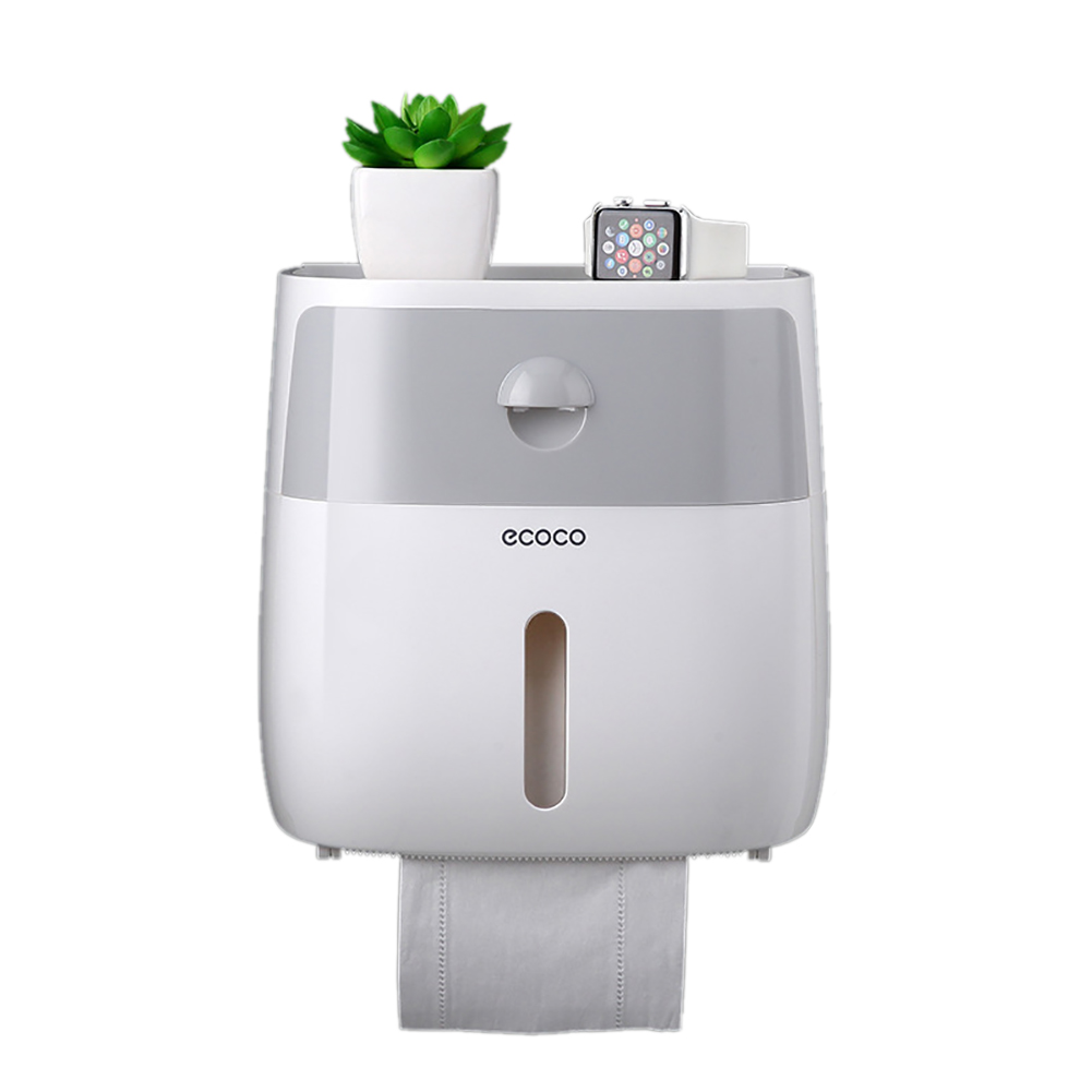 Toiletrolhouder Stand Muur Gemonteerde Badkamer Tissue Dispenser Voor Multifold Waterdichte Papier Opbergdoos Voor Badkamer Keuken