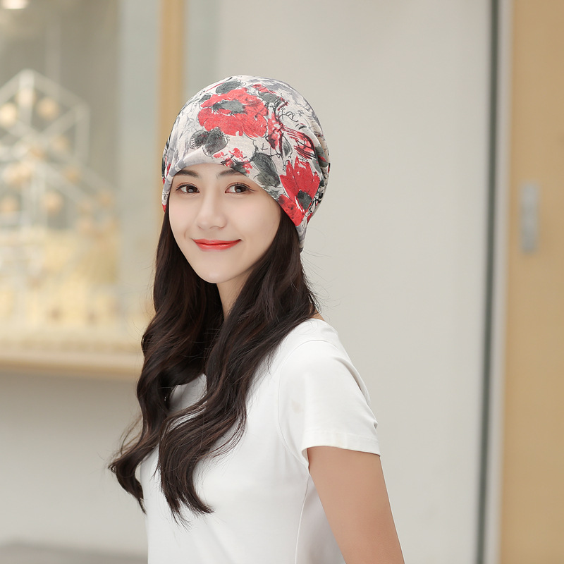 Chapeau Turban en coton élastique | chapeau couleur unie pour femmes, foulard , Bonnet intérieur Hijabs, casquette Hijab femme musulmane, enroulé pour la tête: A-09