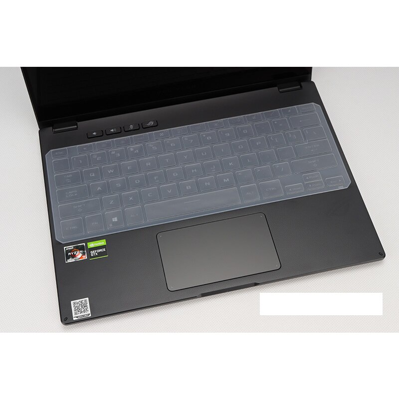 2 Pieces Silicone keyboard Guard Cover Protector For ASUS ROG Zephyrus g15 ga503qr Release 15.6": Clear