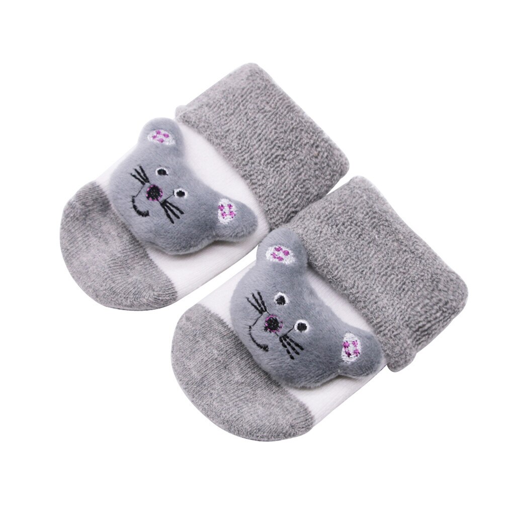 Cartoon Tier Baby Socken Skarpetki Niemowlak Infant Baumwolle Jungen Mädchen Anti-slip Glocke Socken Skarpety Dziecko Neugeborenen Socken