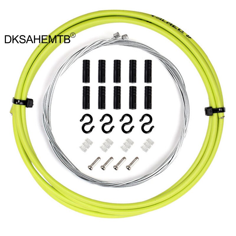 Bike Brake Housing/Shift Housing Bike Brake Cable Line Kit Bicycle Derailleur Line For MTB Road Bike: Yellow Shifter Kit