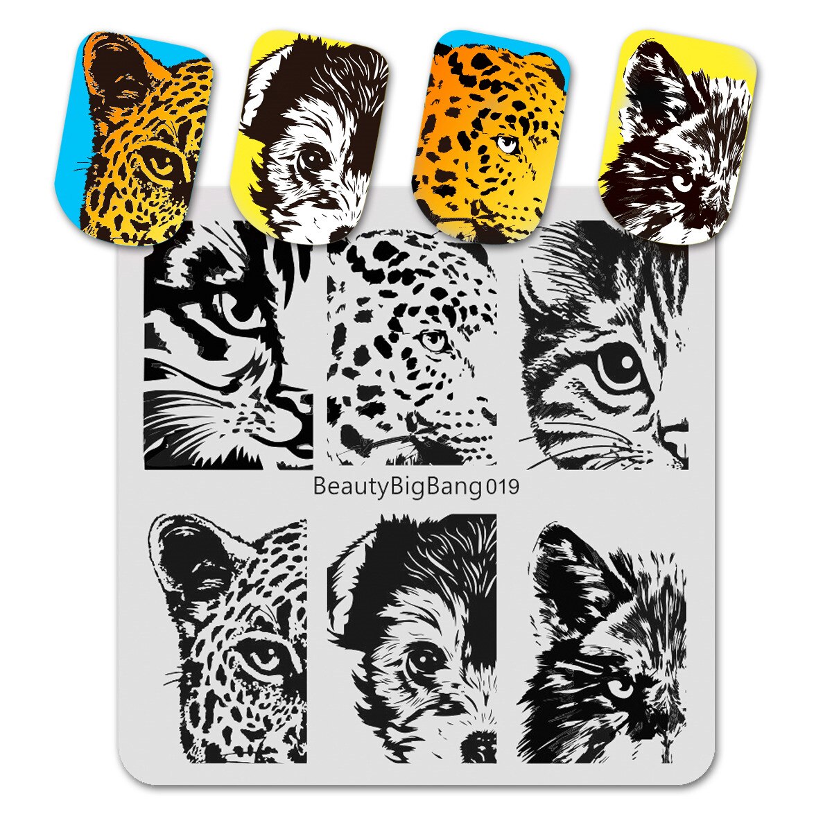 Beautybigbang nagelstämplingsplattor vågskepp havsfisk val bild form vintage rostfritt stål nagelkonst mall stencil 028: 019