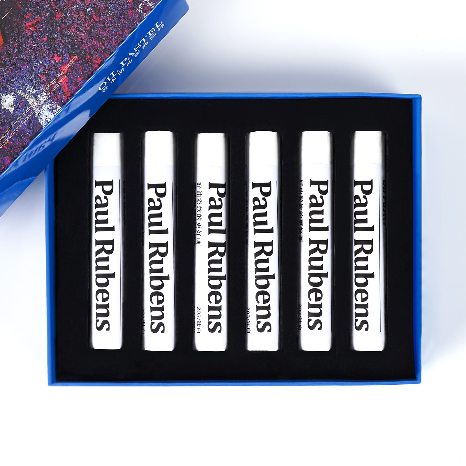 Paul Rubens Professionele Schilderen Kleuren Krijt 6 Stuks Witte Zachte Olie Pastel Tekening Pen Voor Kunstenaar School Briefpapier Suppllies