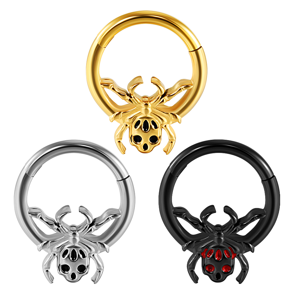 1/3 stk. sæt måne vanddråbe slange septum piercing clicker blomst næseringe 16g segment brusk daith hoop øreringe smykker