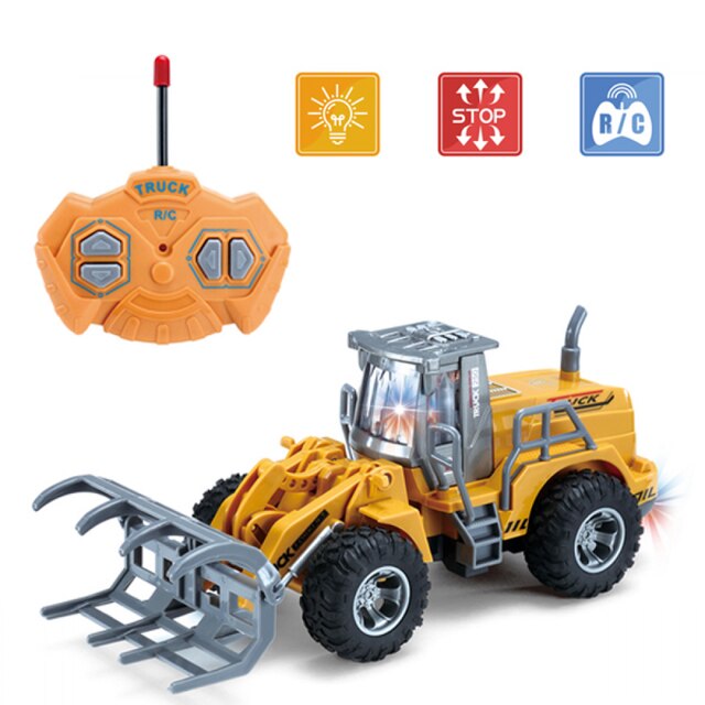 Afstandsbediening Auto Speelgoed Voor Jongens 4 Kanaals Rc Graafmachine Speelgoed Bouw Tractor: C