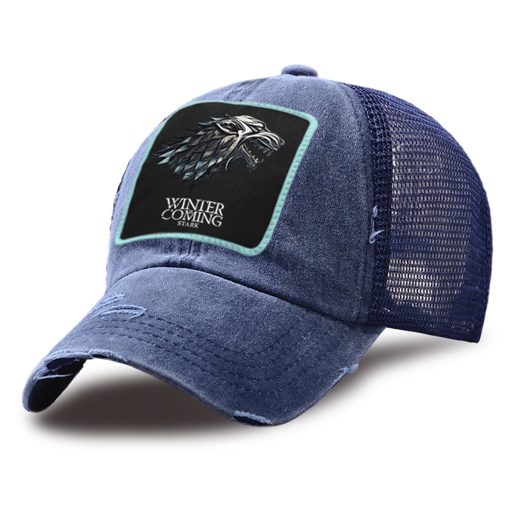 Skarp vinter kommer baseballkasket unisex afslappet baseballkasket åndbar bomuld ridesolhatte sommer udendørs snapback hat: Mørkeblå 6