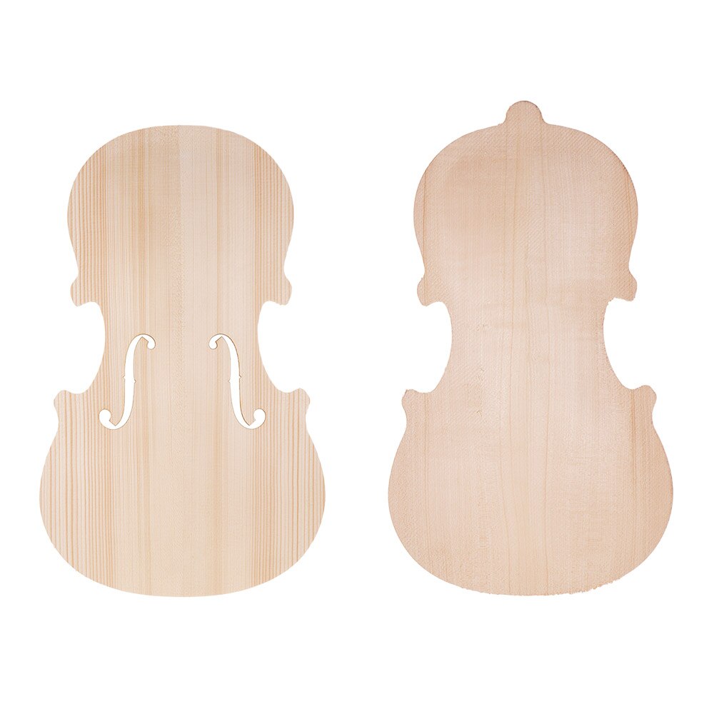 Handcraft-tablero frontal de abeto de violín sin terminar, tablero trasero de Arce, madera maciza para 4/4 violines: for 4 4 violin